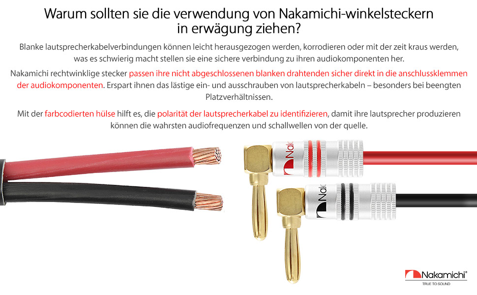 Навушникові роз'єми Nakamichi 24K позолота, 12-18 AWG, 4 мм, для динаміків, підсилювачів, Hi-Fi, AV Receiver, Stereo, домашній кінотеатр, аудіокабель, 4 шт. (2 пари)