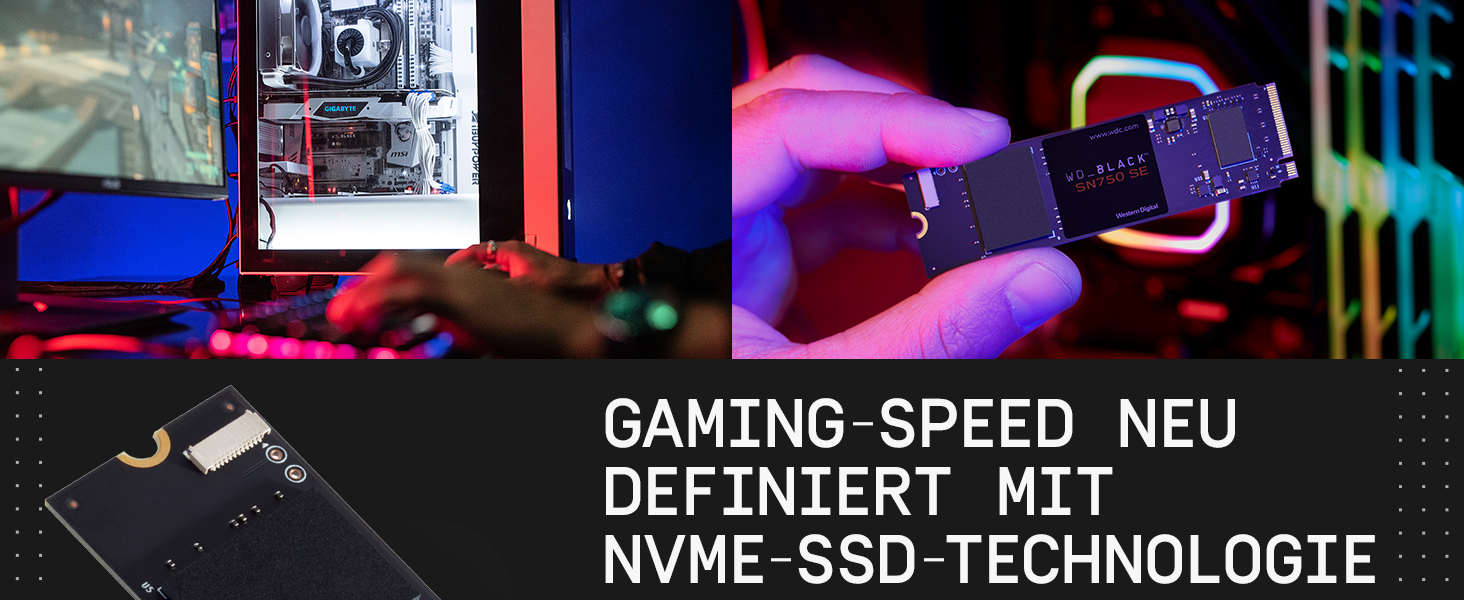 SSD WD_BLACK SN750 SE 500GB M.2 2280 PCIe Gen4 NVMe - ігровий накопичувач