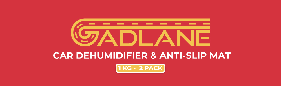 Автомобільний осушувач повітря GADLANE 1 кг, 2 шт – великий багаторазовий абсорбер вологи з антиковзким килимком для авто, усуває конденсат на лобовому склі та вдома