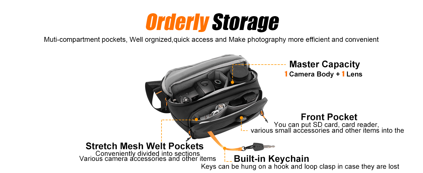 Чорна сумка для камери Cwatcun з кріпленням для штатива, водостійка, для фотографів (S)