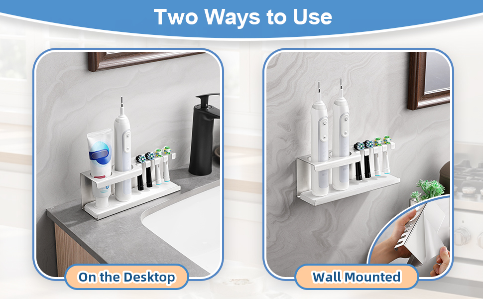 Електричний тримач для зубних щіток з нержавіючої сталі, без свердління, з силіконовою оболонкою, для ванної кімнати, сріблястого кольору