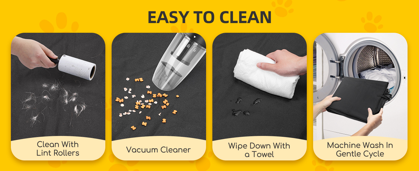 Захисний чохол для автокрісла для собак Nobleza, водонепроникний, 147x145 см, чорний