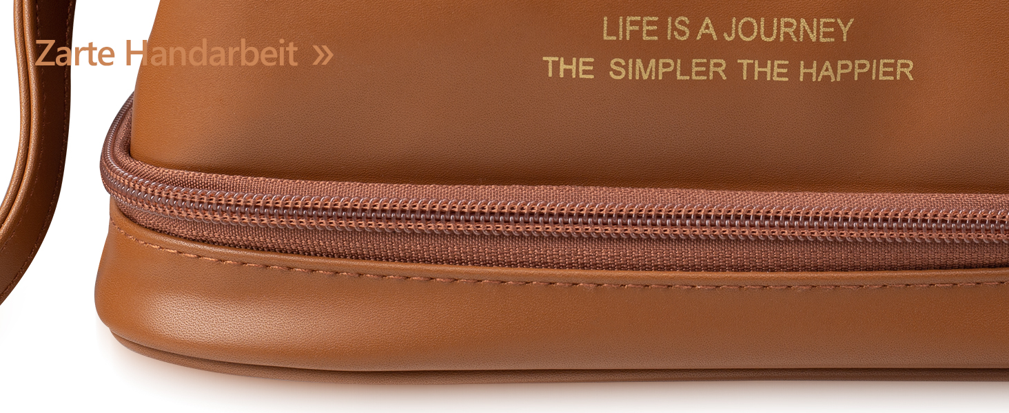 Косметичка для жінок Abiudeng: велика, водонепроникна, з відділенням для пензлів. Ідеальна для подорожей та зберігання макіяжу. Колір: коричневий