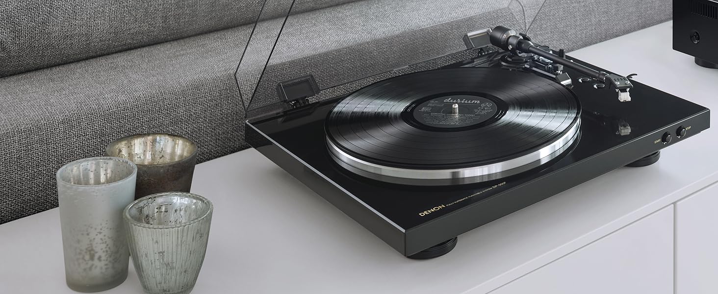 Програвач вінілу Denon DP-300F сріблястий: автоматичний, з вбудованим фонокоректором
