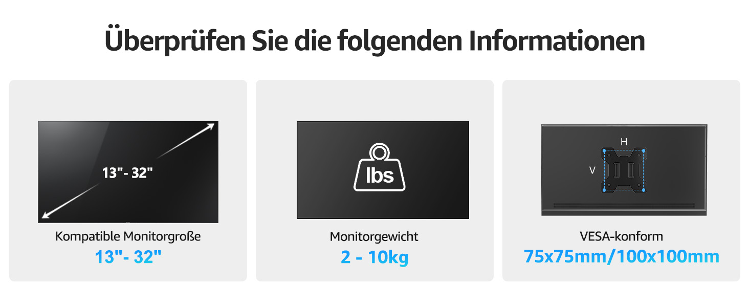 Кріплення для монітора MOUNTUP - 2 монітори, 13-32 дюйми, регульоване, VESA 75/100mm, 2-10 кг, EU6016B