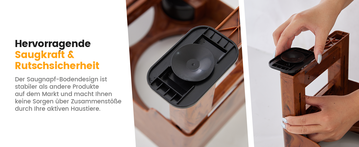 Підвищена годівниця для собак Gardner 2-в-1: миска для води без розливу та миска для повільного годування з регульованою висотою, 5 рівнів, протиковзна, для середніх та великих собак