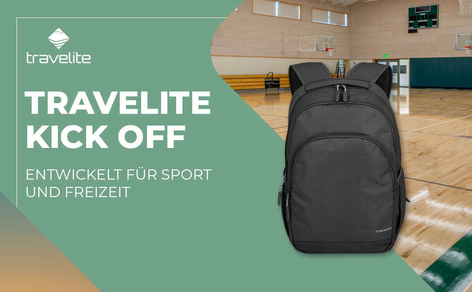 Рюкзак Travelite для ручної поклажі з відділенням для ноутбука 15,6'' KICK OFF, 22 л, 45 см, міський рюкзак для подорожей і спорту