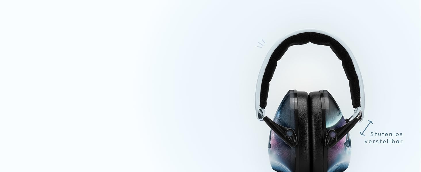 Schallwerk® Kapselgehörschutz Kiddies (Space) - навушники шумозахисні для дітей, mini, ідеальні для повсякденного використання та заходів