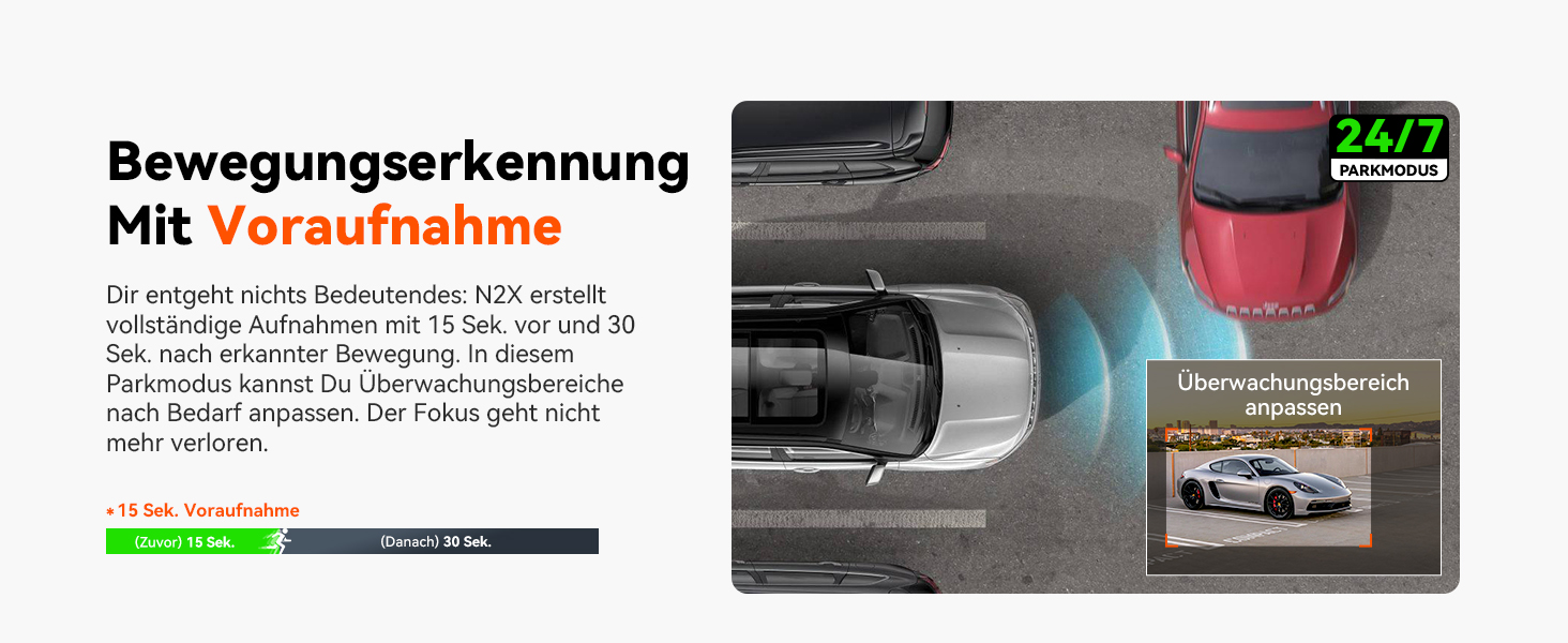 Автомобільний відеореєстратор VANTRUE N2X 2.7K+1080P, подвійна камера, HDR нічне бачення, GPS, Wi-Fi 5ГГц, додаток, голосове керування, 2'' екран, 24/7 паркувальний режим, G-сенсор, до 1ТБ