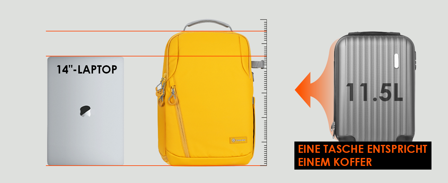 Рюкзак для фотокамери TARION: водонепроникний, з відділенням для ноутбука 14