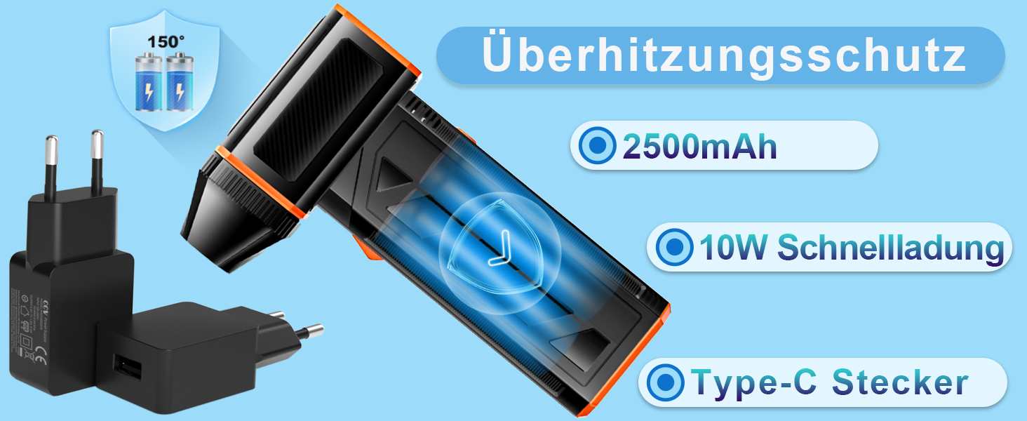 Електричний пилосос для чищення CCV з акумулятором 2500mAh, 3 швидкості, 130000 об/хв, насадка-щітка, швидка зарядка Type-C, для ПК, авто, дивану (BLACK)