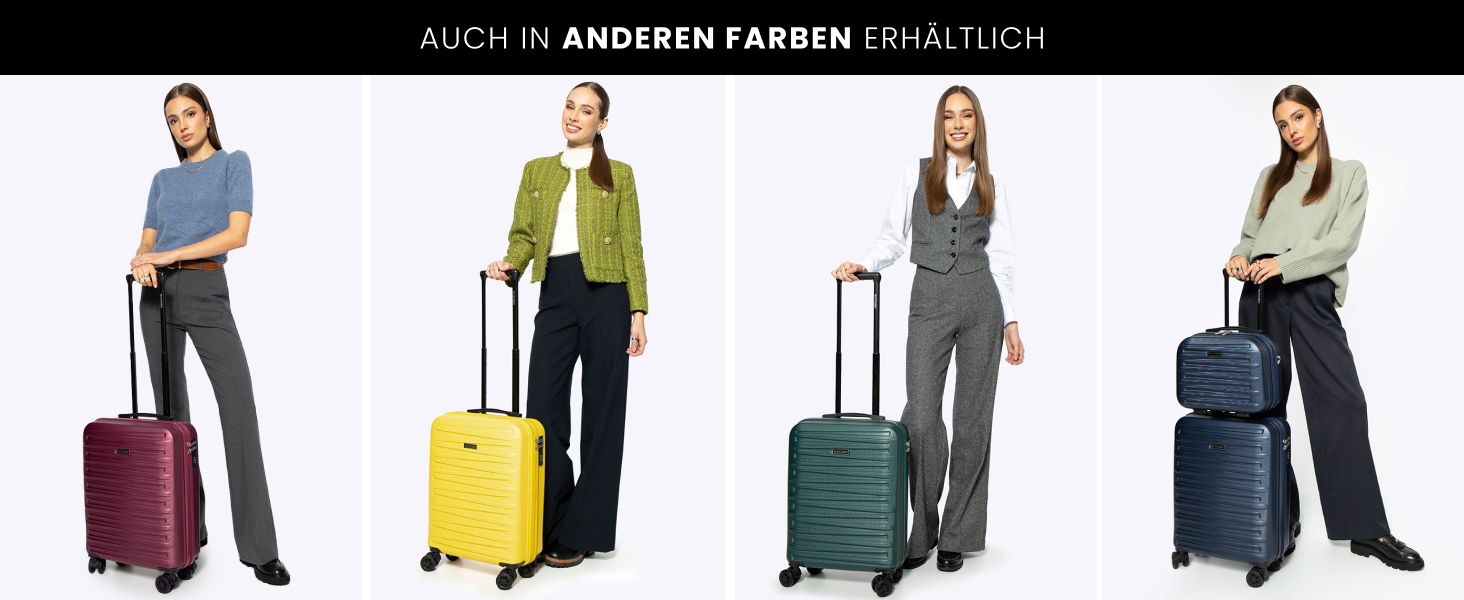 WITTCHEN Skyspeed Line - великий валіза-телескопічний кофр з ABS, 4 колеса, комбінаційний замок, для авіакомпаній Lufthansa/Eurowings/Ryanair/Condor