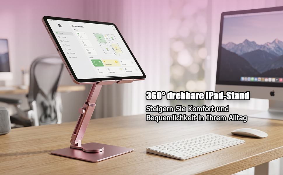 Алюмінієва підставка для iPad та планшетів (4.7–16.5