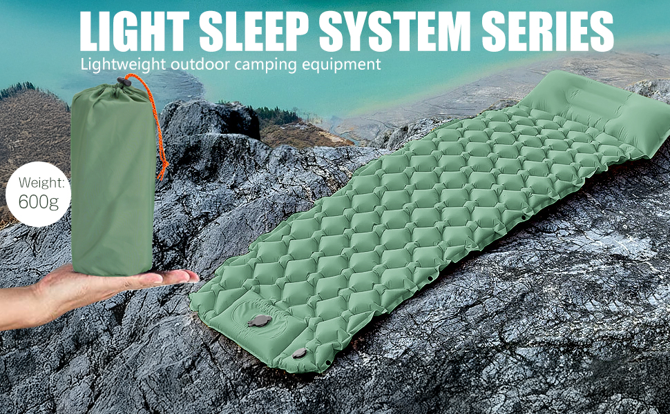 Надувна туристична матрац Isomatte для кемпінгу та відпочинку на природі. Розмір 1.9 м x 0.6 м, з самонадувною системою та насосом. Підходить для дітей та дорослих.