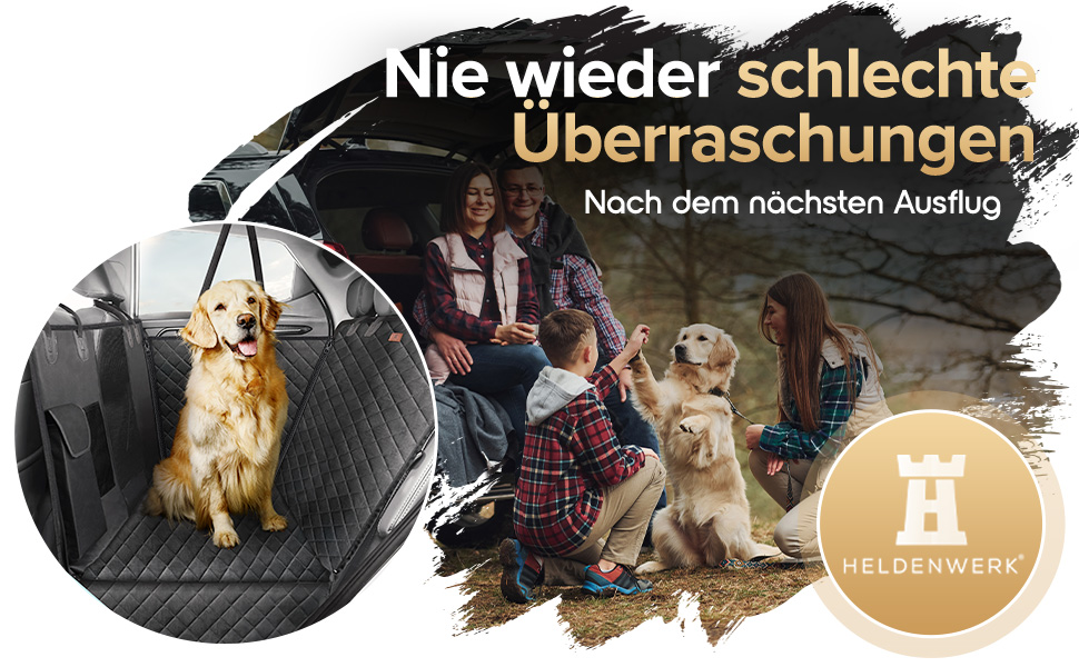 Waterproof & Scratch-Proof Dog Car Seat Cover - Universal Fit with Side Protection & View Window - Dog Back Seat Cover for Auto