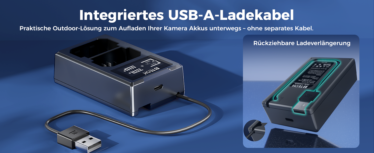Акумулятор BTECH NP-FZ100 2600mAh (2 шт.) з USB-зарядним пристроєм для камер Sony з акумулятором NP-FZ100