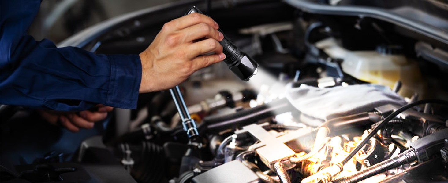 Тактичний ліхтарик GEARLITE 2 шт. - LED, 3000 люмен, Zoom, 3 режими, водонепроникний IP65, для кемпінгу, риболовлі, тактики