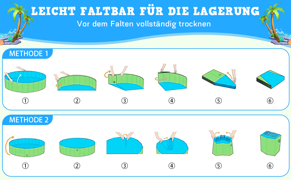 Басейн для собак великих та малих порід, 120 см, складаний, PVC, басейн для купання собак та дітей, портативний, басейн для собак