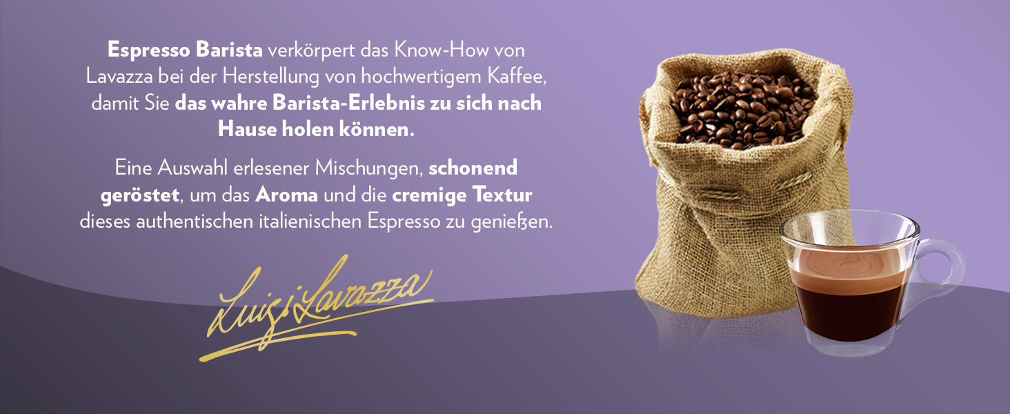 Кава в зернах Lavazza Espresso Barista Intenso, інтенсивність 9/10, середній обсмал, 1 кг