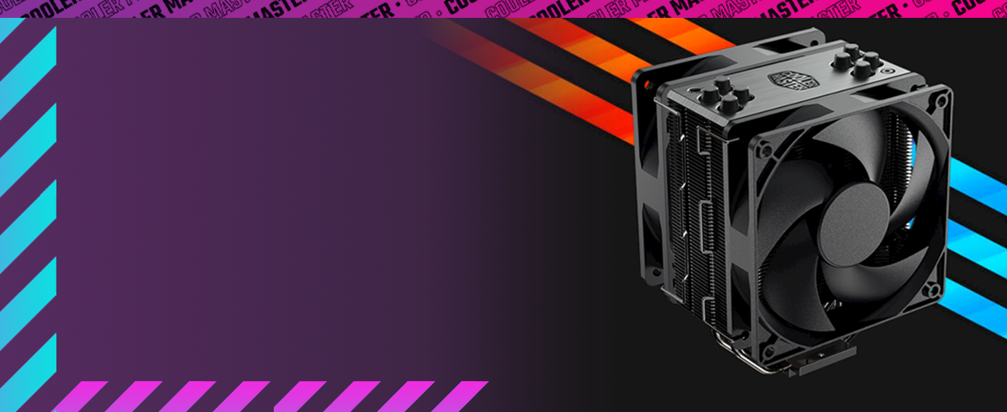 Кулер CPU Cooler Master Hyper 212 Black 2021 V2 з RGB-вентилятором SF120R та підтримкою LGA1700