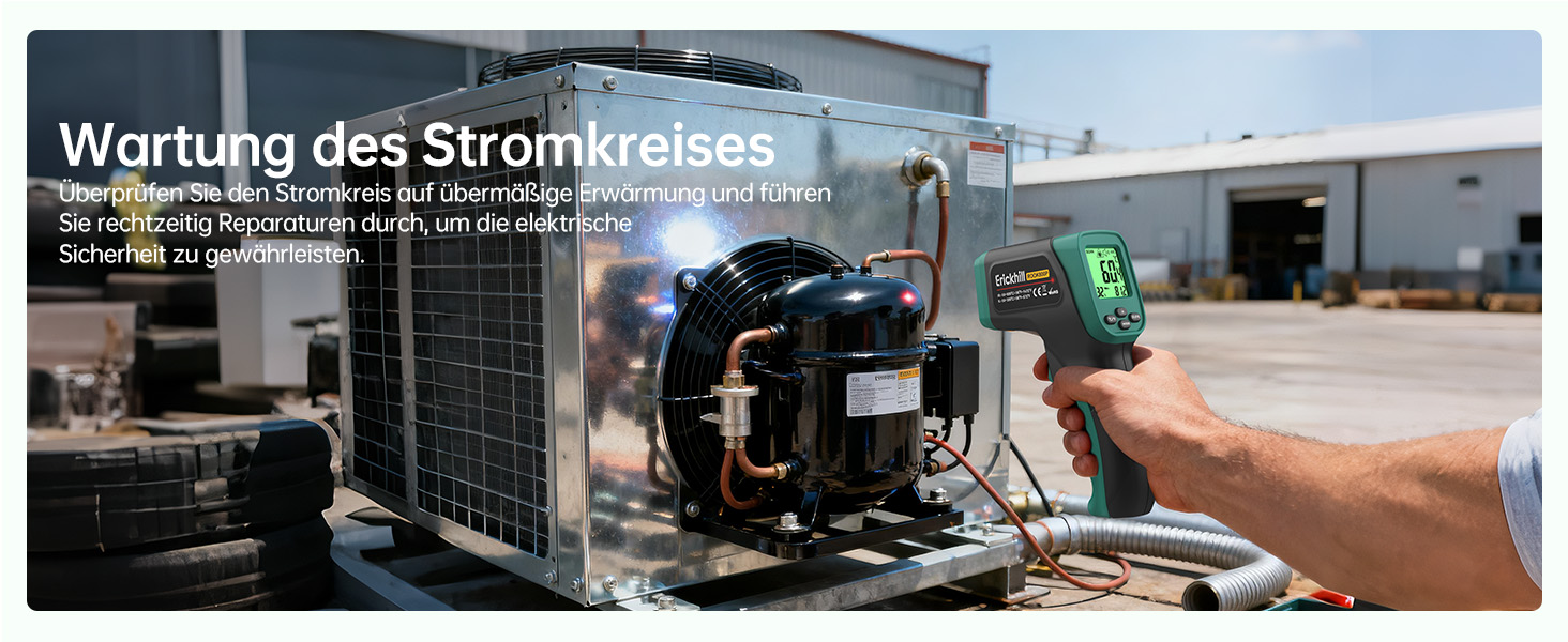 Інфрачервоний термометр ERICKHILL -50°C до 800°C, безконтактний цифровий лазерний термометр з щупом для м'яса -50°C до 300°C, регульований коефіцієнт випромінювання – для приготування їжі/грилю/заморожування