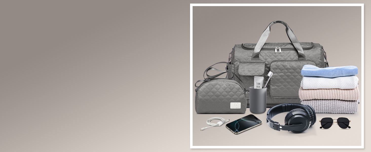 Набір валіз Joyway 6 шт. з TSA-замком, 4 колеса та мультисумка, зелений (сірий)