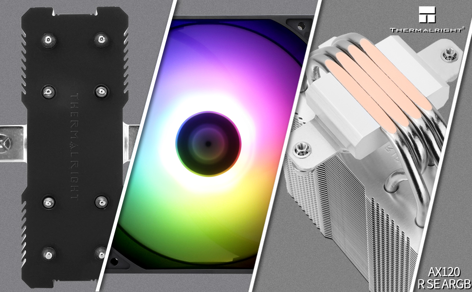 Thermalright Assassin X 120 SE - Кулер для CPU з 4 тепловими трубами, тихий вентилятор PWM, сумісний з AM4/AM5/Intel LGA1150/1151/1200/1700/1851