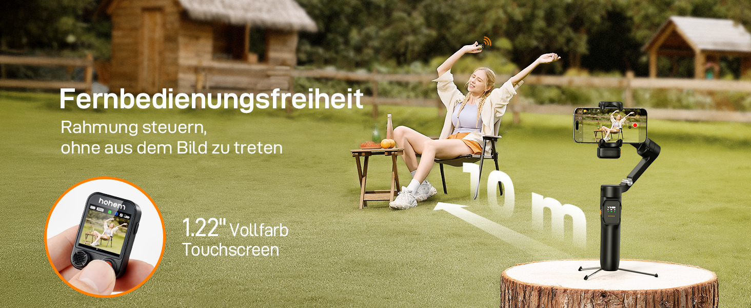 iSteady V3 Ultra: Стабілізатор для смартфона з AI-трекером, сенсорним екраном та інтегрованою штангою. Ідеальний для зйомки Vlog та TikTok