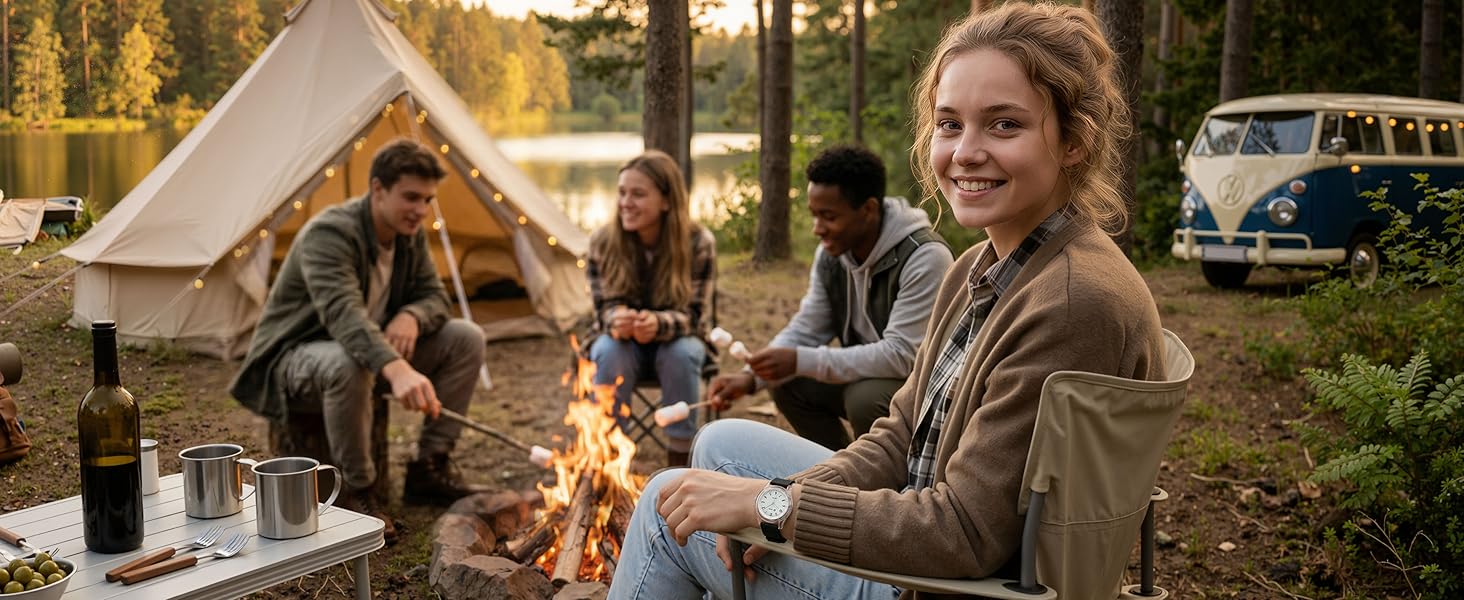 Жіночий аналоговий наручний годинник CIVO: водонепроникний, кварцовий, з великим циферблатом та силіконовим ремінцем, білий — спортивний стиль для дівчат та студенток