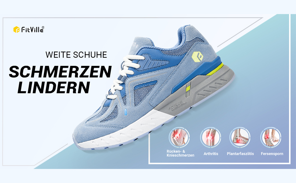 Жіночі кросівки FitVille для бігу та ходьби, широкі, для плоскостопості, 40 EU, рожевий