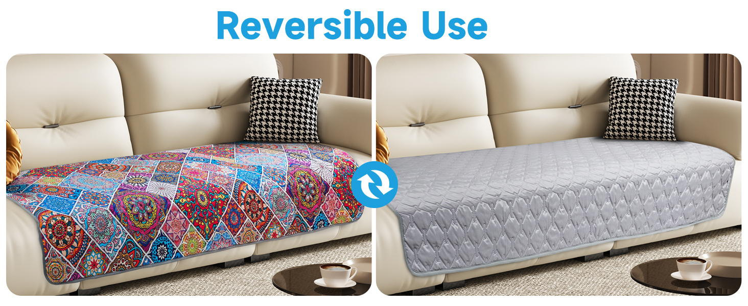 Водонепроникний коврик для собак, ковдра для лежанки, захист меблів, 178 x 76 см (Блискучий медальйон)