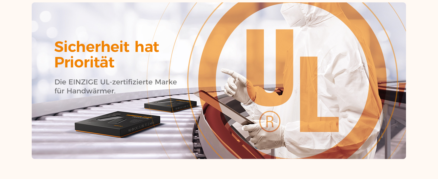 Електричні грілки для рук OCOOPA, 2 шт., водонепроникні IP45, ергономічні, 18 годин тепла, портативні, для відпочинку на природі, гольфу, кемпінгу, міського використання, Marineblau (темно-синій)