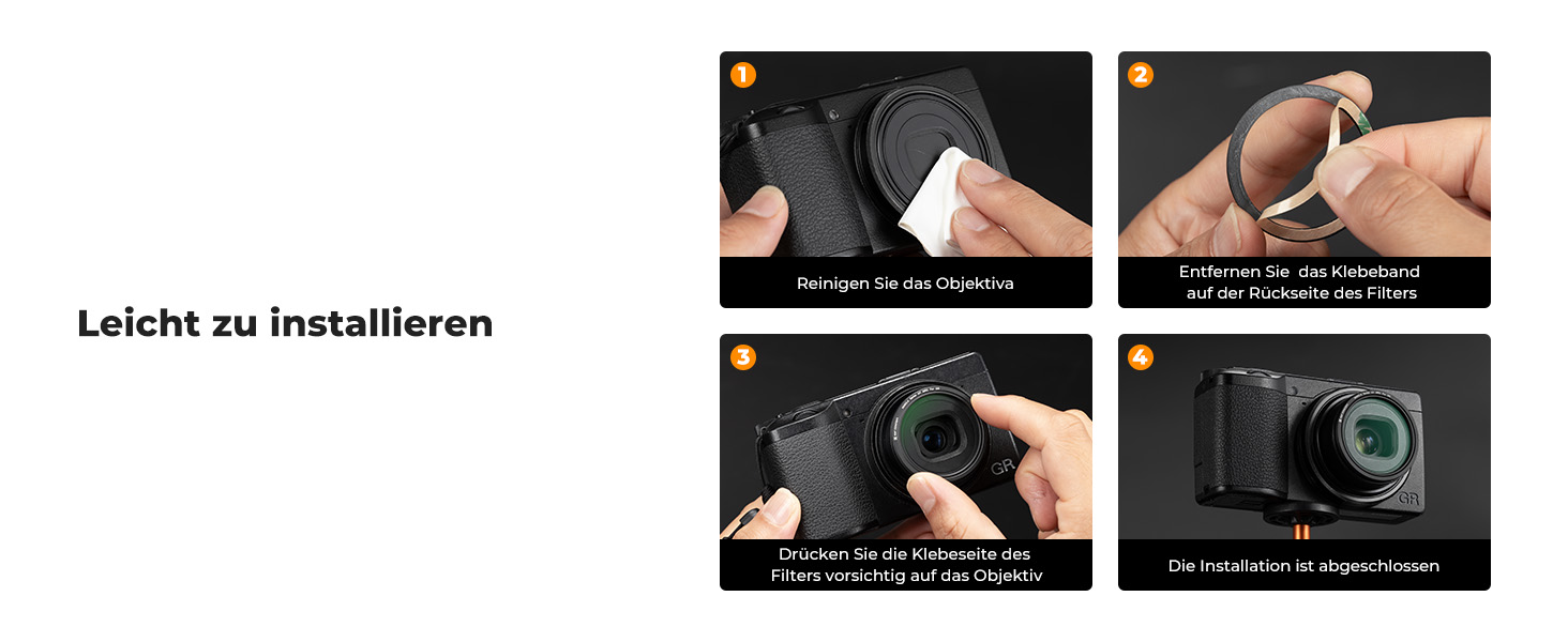 Фільтр UV K&F Concept для Ricoh GR II/III/IV/IIIx/IIIx HDF - захист об'єктива