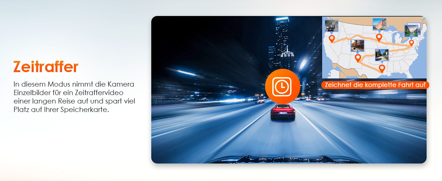 Автомобільний відеореєстратор VANTRUE E1 2.7K Wi-Fi GPS, 2.5K 1440P/60FPS, керування голосом та пультом, нічне бачення HDR, паркувальний режим 24/7, кут 160°, до 512ГБ
