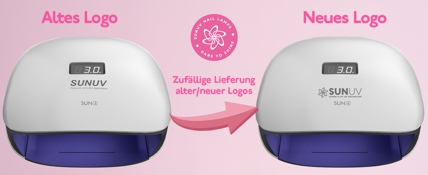 Лампа SUNUV для гель-лаку UV LED, сушарка для нігтів з 4 таймерами, LCD дисплеєм, інфрачервовим сенсором та подвійною швидкістю сушіння, колір Rose (чорний)