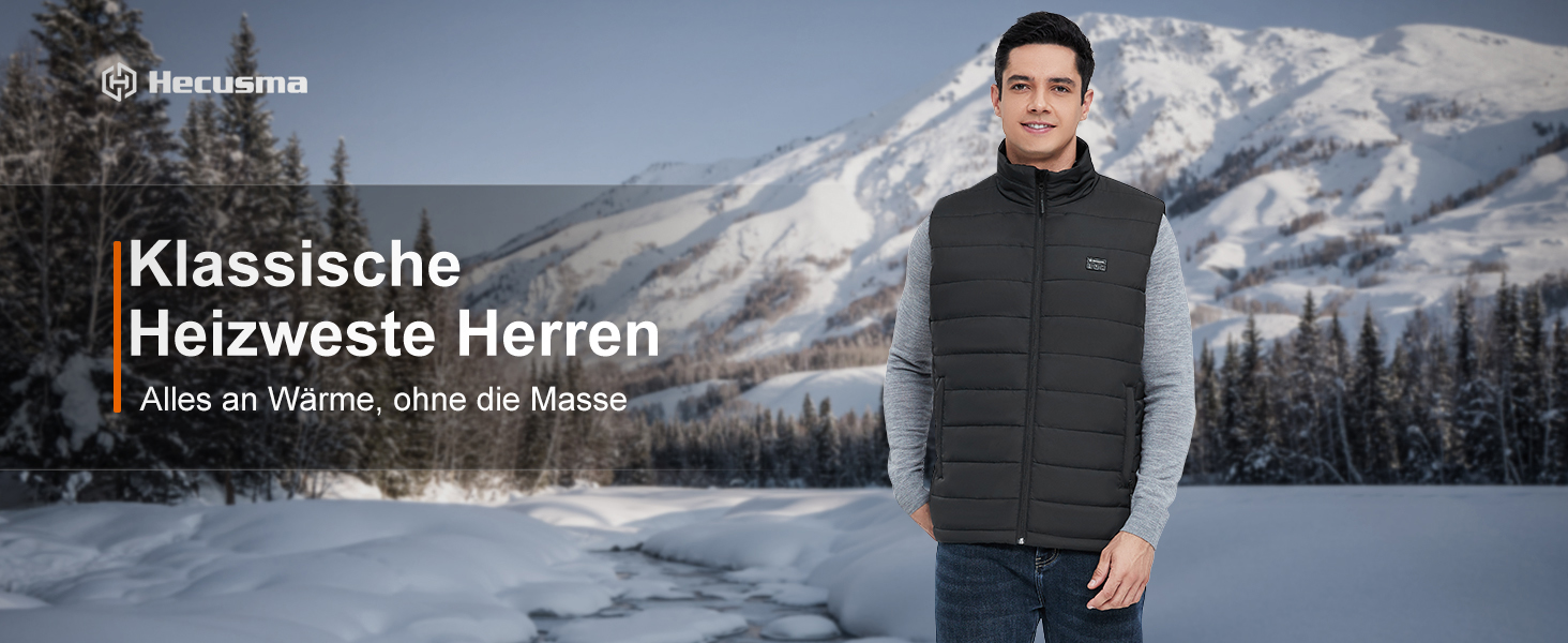 Електрична грійна жилетка для чоловіків з Powerbank 16000mAh 7.4V, 9 зон нагріву, для катання на лижах, активного відпочинку, велосипедної їзди, XXL, чорний