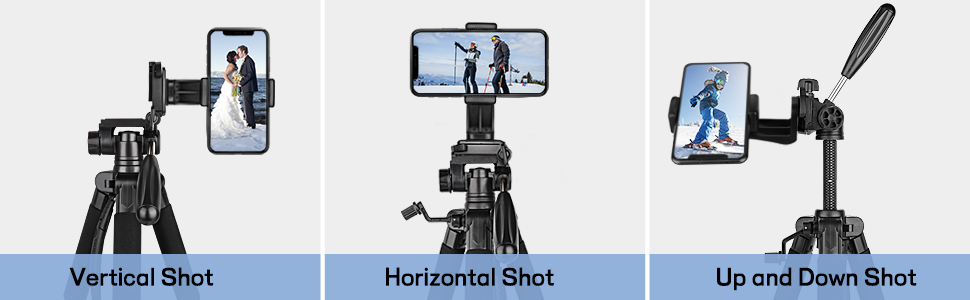 Штатив для камери Victiv 182 см, алюміній, легкий, компактний, для DSLR, 360° поворотний кулачковий кріплення, тримач для телефону, для YouTube, Vlog, відеоконференцій - оранжевий