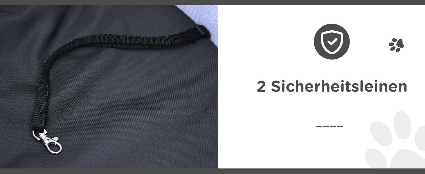 Візок для собак PawHut, складний, з подушкою, для котів та собак, чорний, 600D Oxford