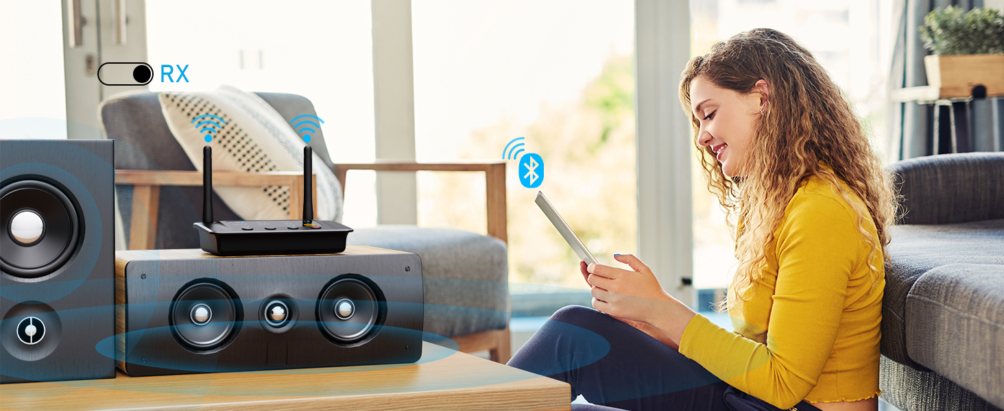 HiFi Bluetooth адаптер 1Mii B03Pro+ з підтримкою LDAC, передавач та приймач для телевізора та стереосистем