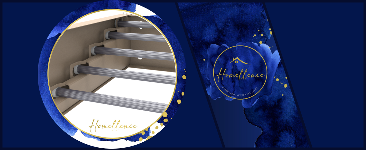 Настінна сушилка для білизни Homellence - розтяжна, 3,50 м, біла