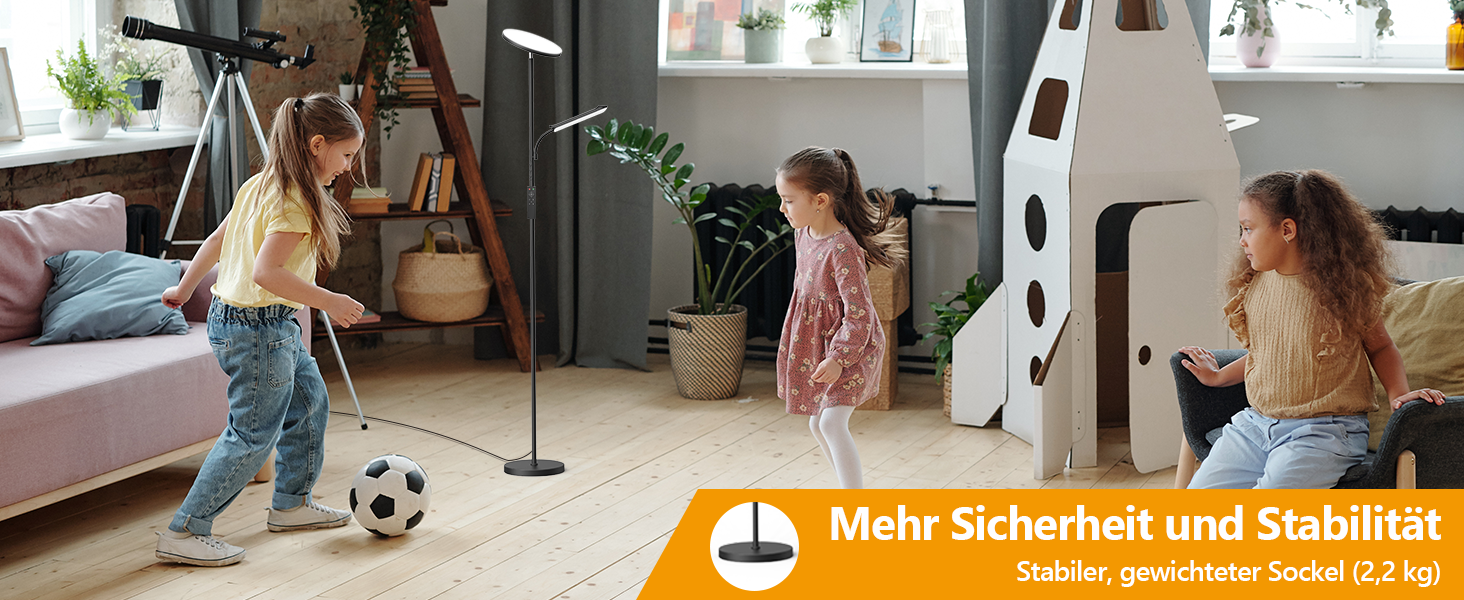 Стельова LED-лампа LUCKEA 36W з регулюванням яскравості, дистанційним керуванням та сенсорним вимикачем для вітальні, спальні, офісу
