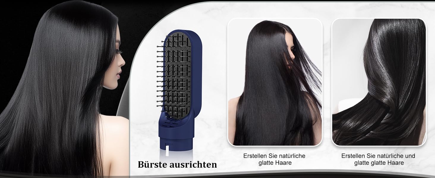 Мультистайлер для волосся 6-в-1: фен, плойка, круглі щітки, брашинг, термощітка, 1350W