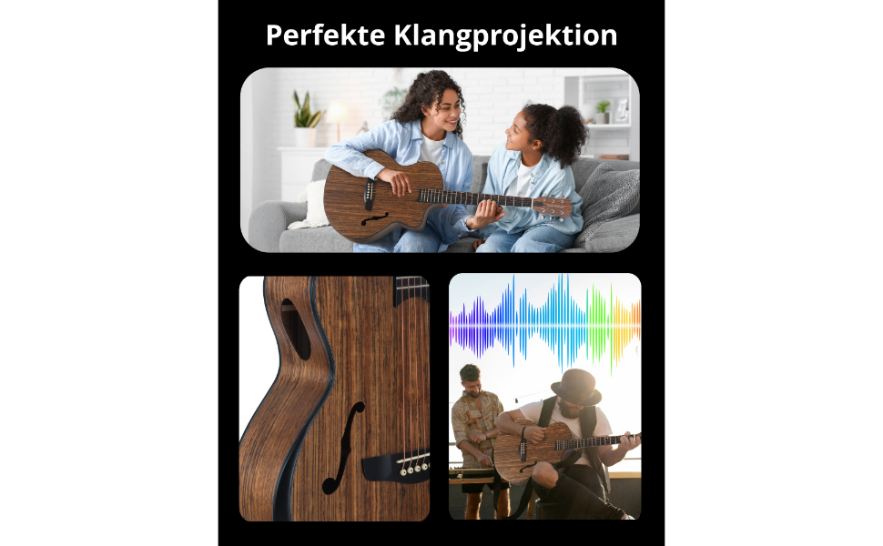 Акустична гітара Classic Cantabile SHG-2WN LaBelle Westerngitarre - гітара з бічним звуковим отвором та підлокітником, корпус з горіха, гриф з чорного дерева/Окуме, вінтажний дизайн