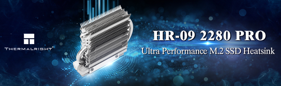 Радіатор охолодження SSD Thermalright HR-09 2280 PRO для M.2 SSD комп'ютерів