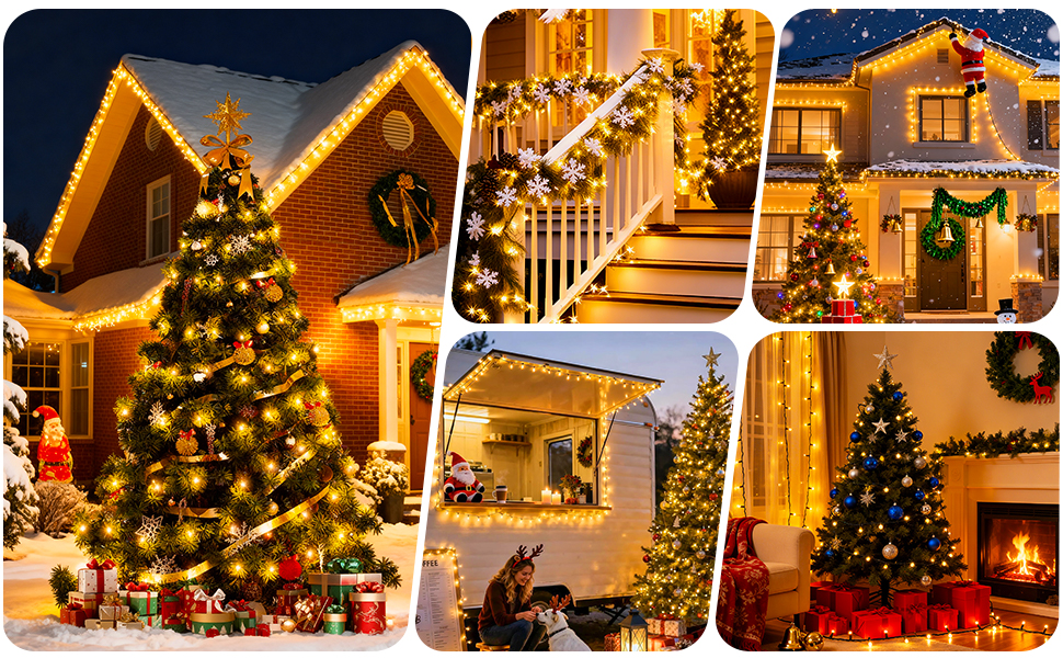 LED гірлянда для декорування приміщень та саду: 20 метрів, 1000 LED, 8 режимів, таймер, вологостійка, тепле світло. Підходить для ялинки, балкону, весілля та створення святкової атмосфери.