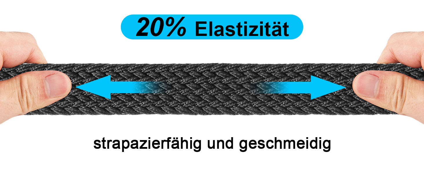 Плетені чоловічі ремені 3 шт., унісекс, еластичні пояси з тканини для чоловіків та жінок. Зручні для повсякденного носіння, міцні, довжина 130 см, чорний+синій+сірий