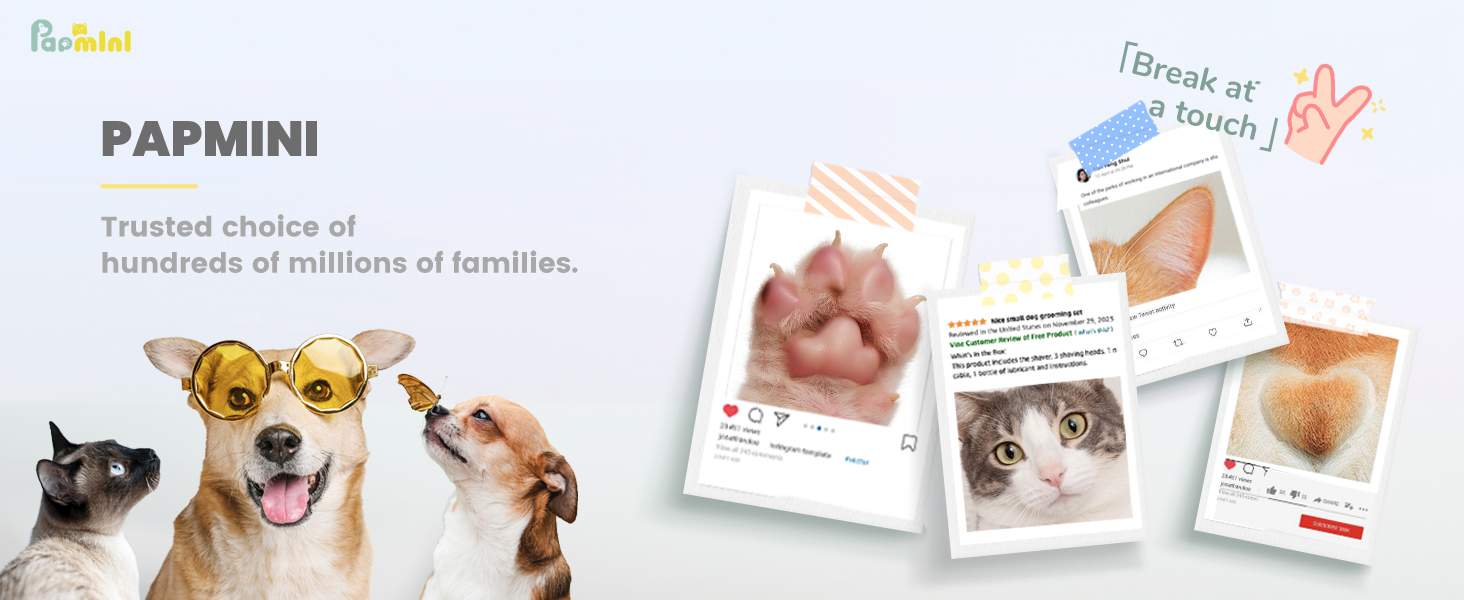 Триммер для собак PfotenTrim Pro: тиха машинка для стрижки лап, вух, обличчя з LED-підсвічуванням та Type-C зарядкою