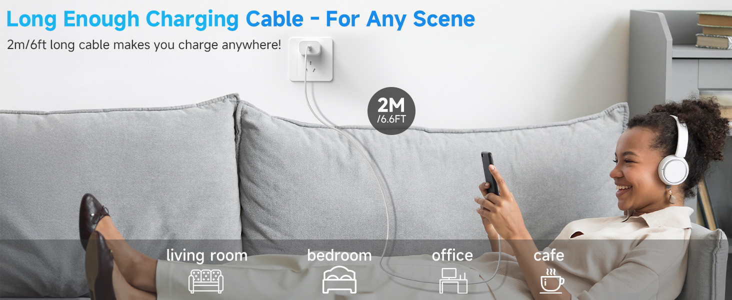 Зарядний пристрій 20W USB-C з кабелем Lightning для iPhone 14/13/12/11/X/XR/XS/Mini/SE - 2 шт, Швидка зарядка PD3.0, Білий