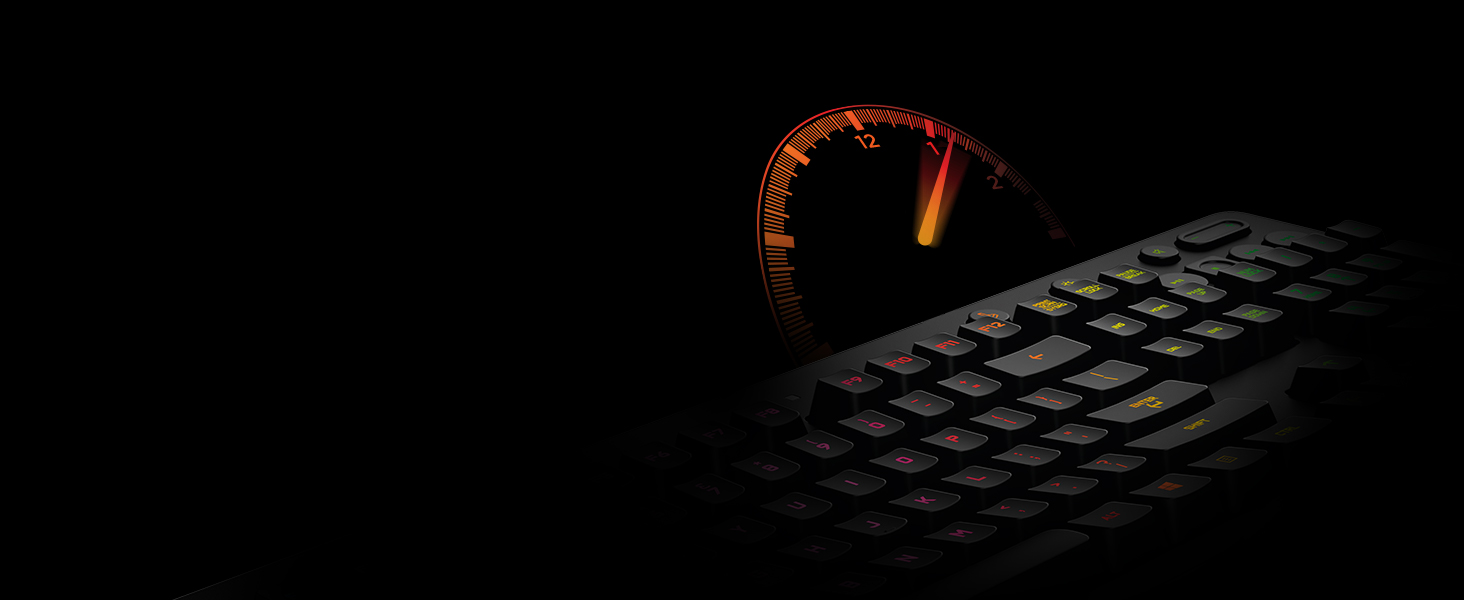 Ігрова клавіатура Logitech G213 Prodigy з RGB-підсвічуванням, програмовані клавіші G, мультимедійне керування, підставка для зап'ястя, захист від бризок, німецьке QWERTZ-розташування клавіш – чорний колір, німецька версія