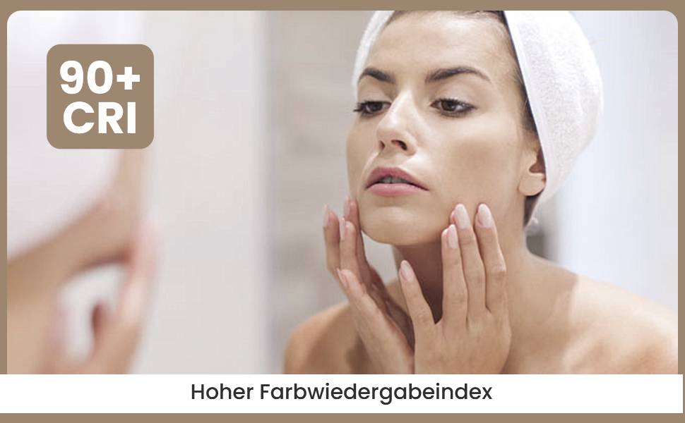 Дзеркало для ванної кімнати з підсвічуванням 70x50 см | LED дзеркало | IP54 вологостійке | Сенсорне управління | Настінне дзеркало | Горизонтальна/Вертикальна установка 6500K холодне біле світло